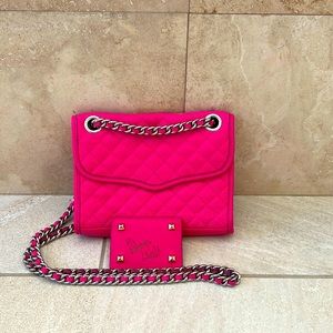 Rebecca Minkoff pink crossbody with AUTOGRAPHED mirror!!!!